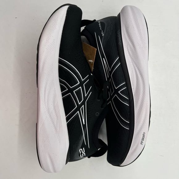Asics Gel Nimbus 25 Shoes Men Sz 9 Extra Wide Black Pure Silver Running Sneakers main image 9